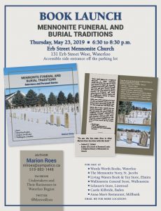 Book Launch of Mennonite Funeral and Burial Traditions, by Marion Roes