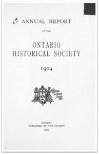 1904 Annual Report of the OHS Cover