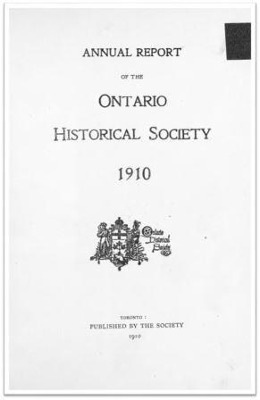 1910 Annual Report of the OHS Cover