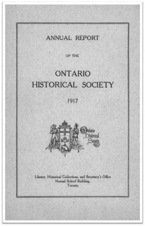 1917 Annual Report of the OHS Cover