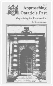 1978 Approaching Ontario's Past - Organizing for Preservation Cover