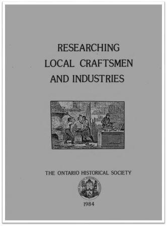 1984 Researching Local Craftsmen and Industries Cover