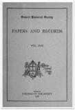 Ontario History 1919 v17 Cover Small