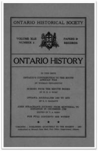 Ontario History 1950 v42 n4 October Cover