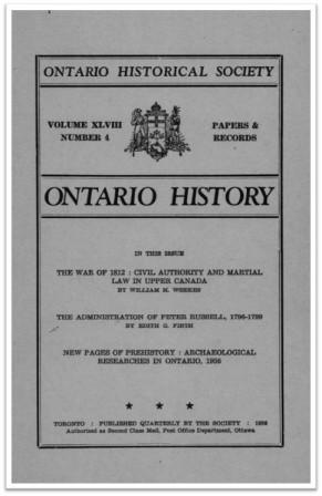 Ontario History 1956 v48 n4 Autumn Cover
