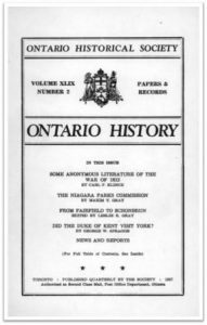 Ontario History 1957 v49 n2 Spring Cover