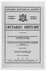 Ontario History 1958 v50 n1 Winter Cover