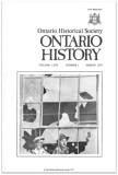 Ontario History 1977 v69 n1 March Cover Small