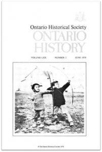 Ontario History 1978 v70 n2 June Cover