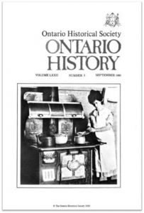 Ontario History 1980 v72 n3 September Cover