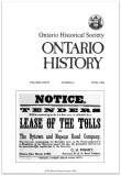 Ontario History 1984 v76 n2 June Cover Small
