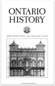 Ontario History 1986 v78 n2 June Cover