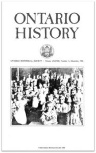 Ontario History 1986 v78 n4 December Cover