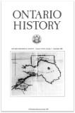 Ontario History 1989 v81 n3 September Cover Small