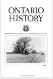 Ontario History 1996 v88 n2 June Cover Small