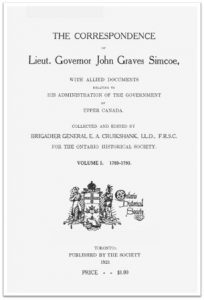 The Simcoe Papers, Volume 1 cover