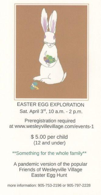 Friends of Wesleyville Village Easter Egg Exploration 2021