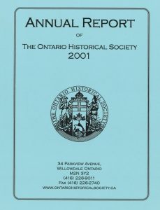 2001 OHS Annual Report Cover