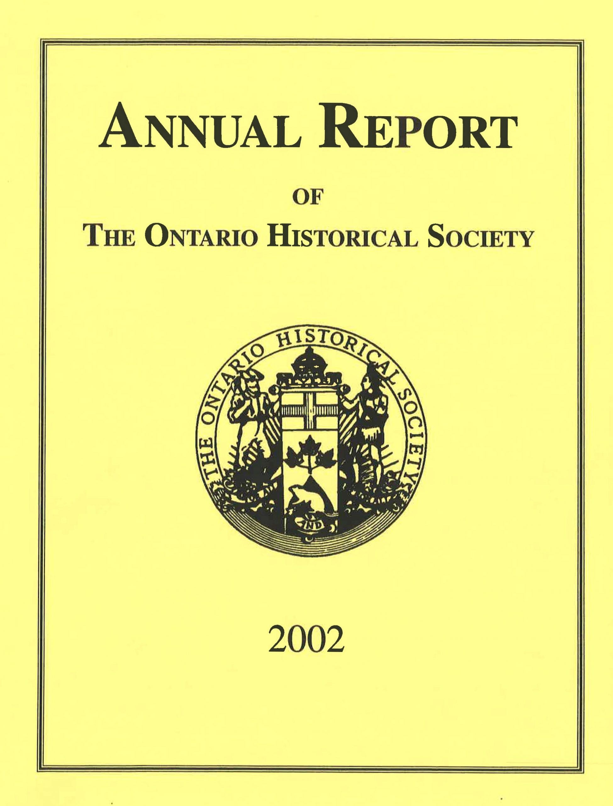 2002 OHS Annual Report Cover