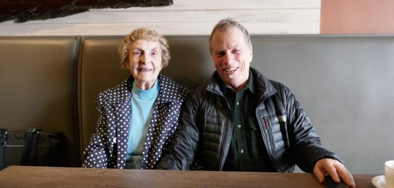 Former Executive Directors Dorothy Duncan and Rob Leverty met in Orillia on March 25, 2018, to catalogue and package Dorothy’s donation to the OHS Library.