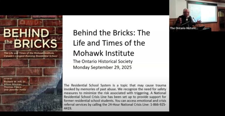 Screenshot from "Behind the Bricks" Zoom presentation