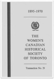 1970-Transactions-No-29-of-the-WCHST-Cover
