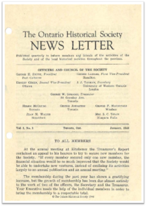 OHS-News-Letter-V2n3-1946-January-Cover