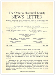 OHS-News-Letter-V3n1-1946-July-Cover