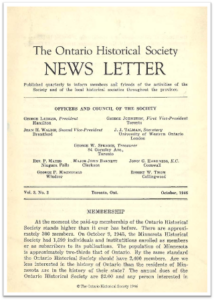 OHS-News-Letter-V3n2-1946-October-Cover