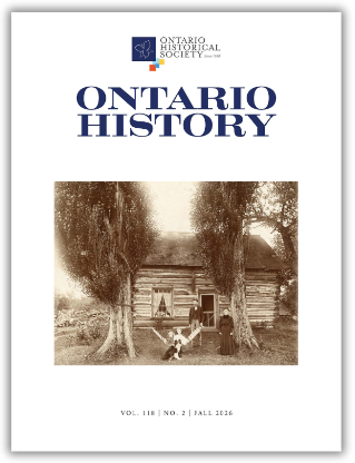 Ontario History 2026 Fall Cover