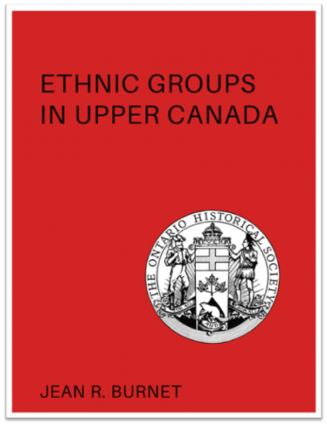 Ethnic Groups in Upper Canada (Cover)